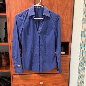 Express Women's Blue Button Down Shirt